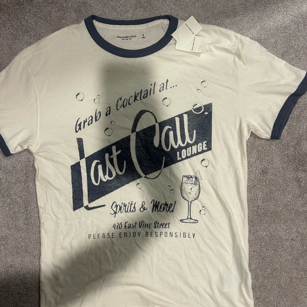 Cream/white Graphic T-Shirt